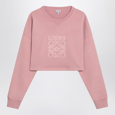 LOEWE Cropped Mini Sweatshirt with Embroidered Logo