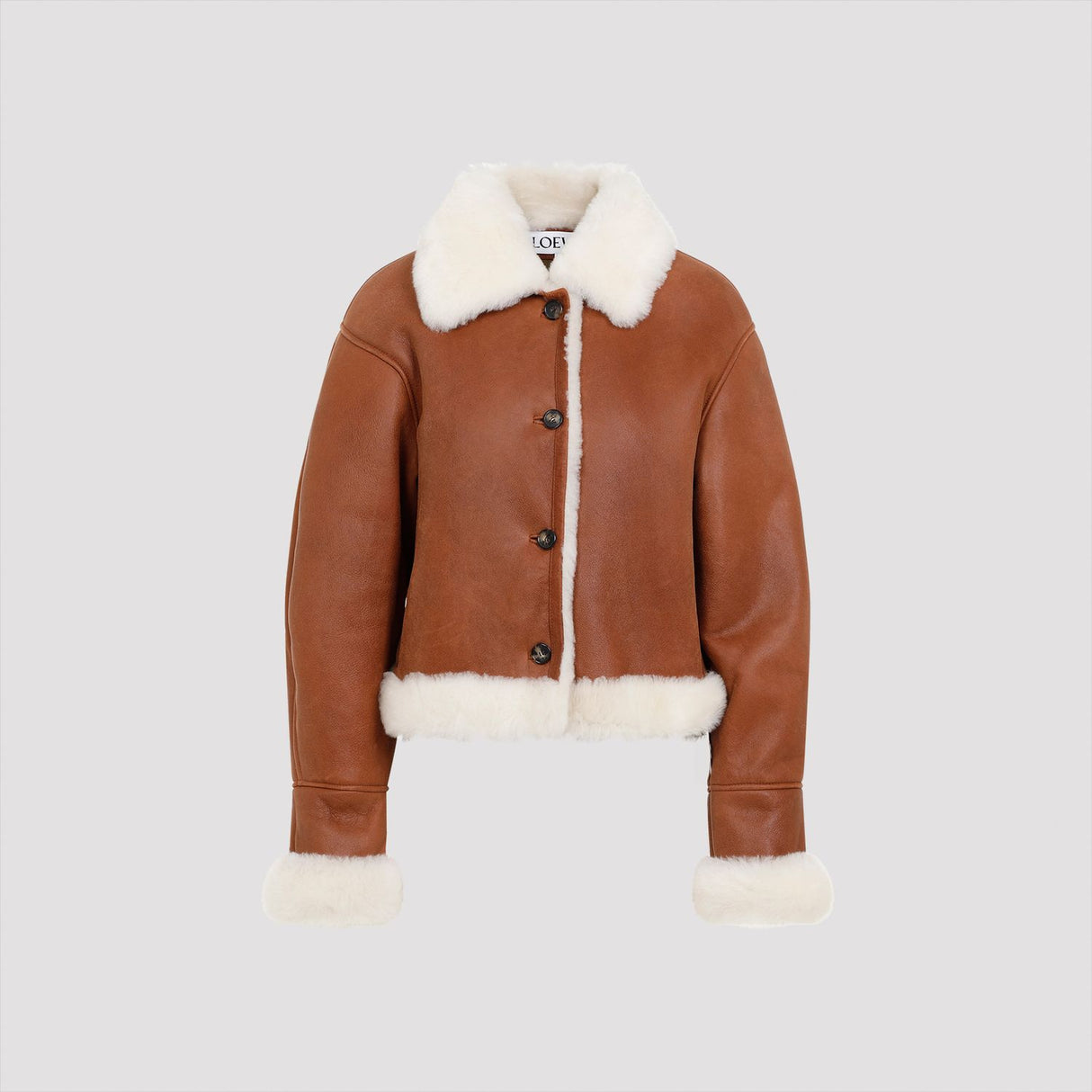 LOEWE Shearling Leather Jacket for Women - FW24