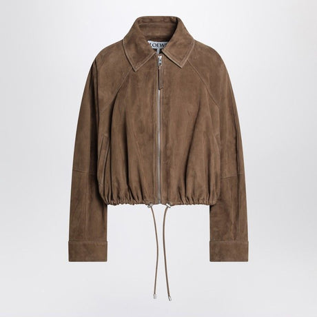 LOEWE Women's Zip-Up Suede Jacket