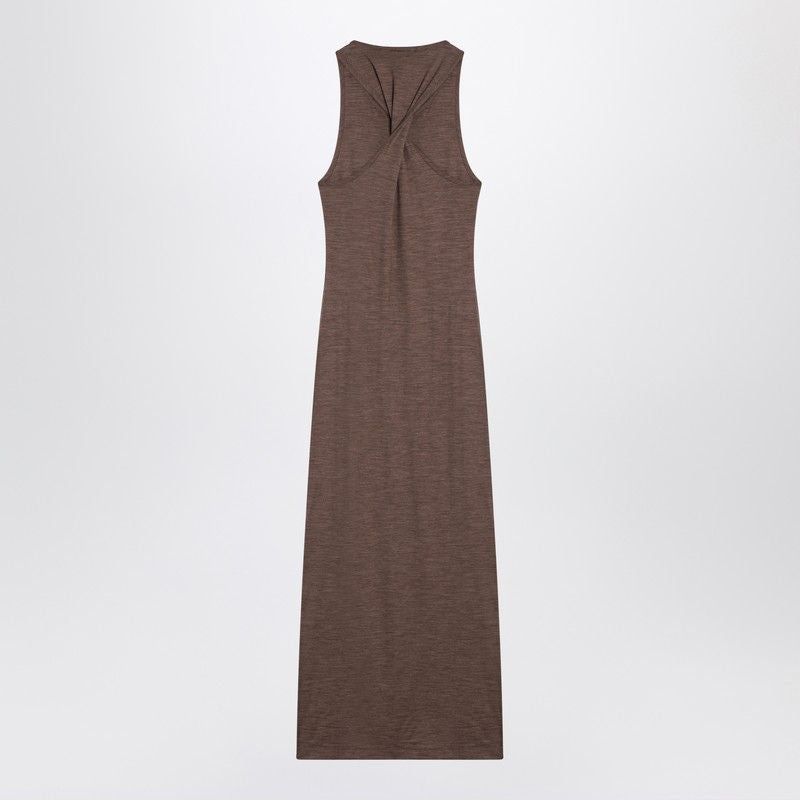 LOEWE Sleeveless Wool Dress with Anagram Logo