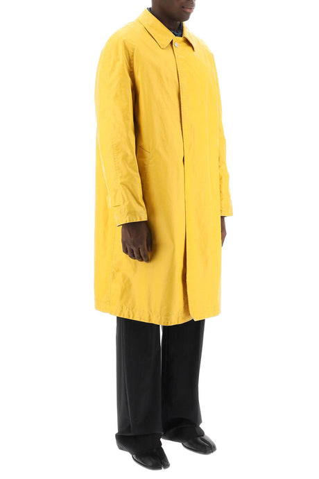 MAISON MARGIELA Worn-Out Effect Trench Jacket - Regular Fit, Midi Length