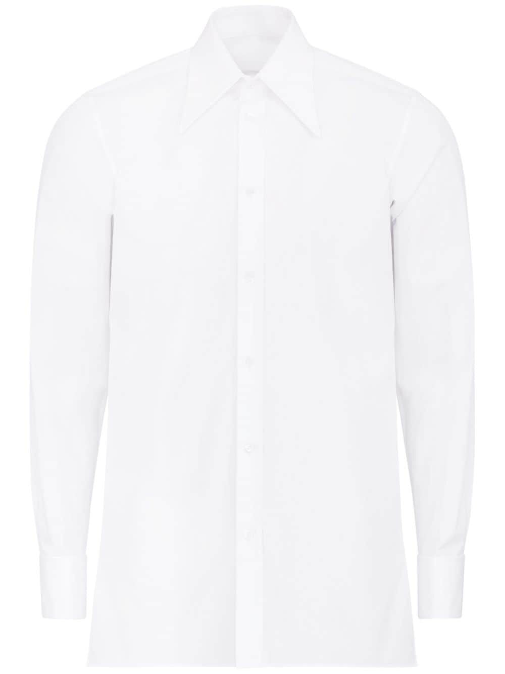 MAISON MARGIELA Pointed Collar Cotton Shirt for Men - FW24 Collection