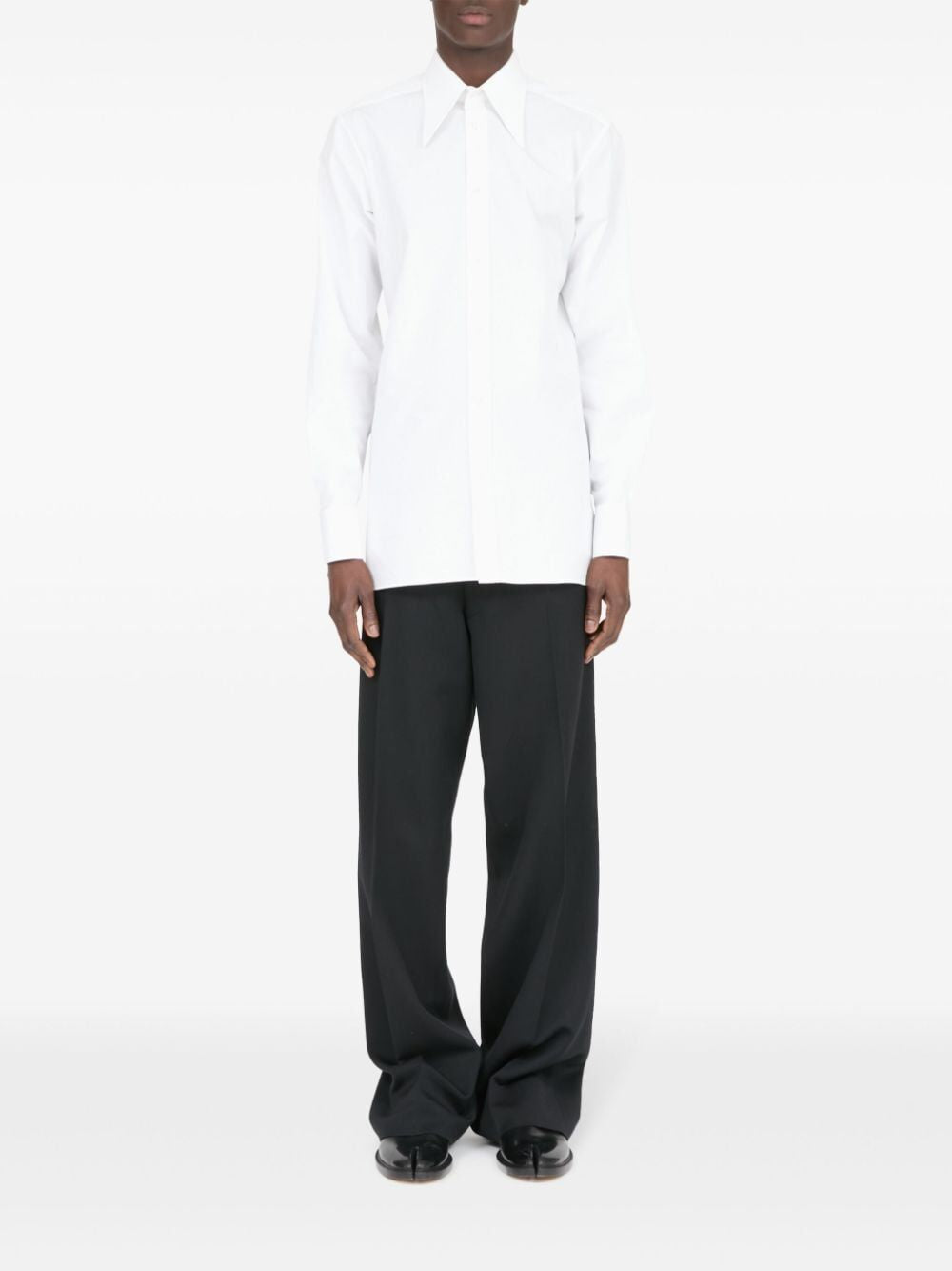 MAISON MARGIELA Pointed Collar Cotton Shirt for Men - FW24 Collection