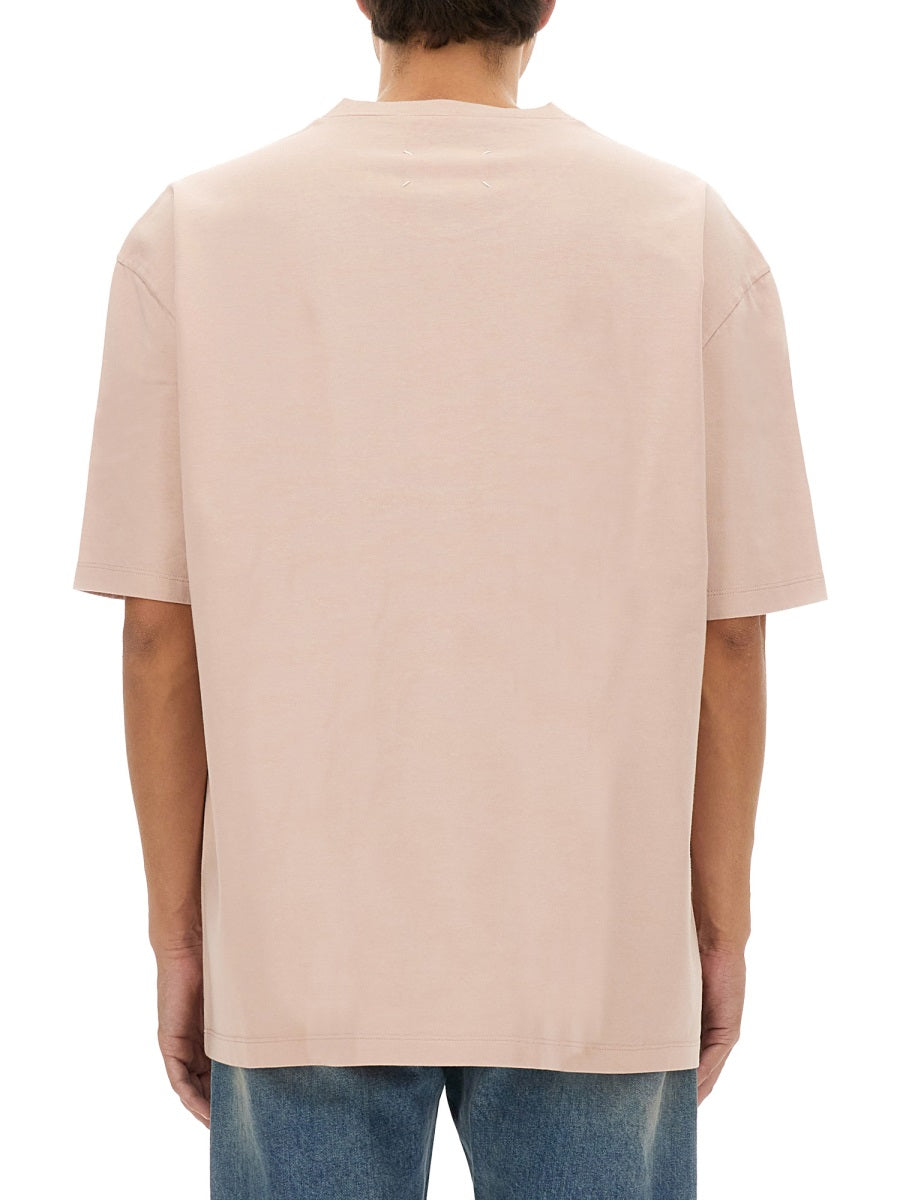 MAISON MARGIELA Embroidered Logo T-Shirt - Size L