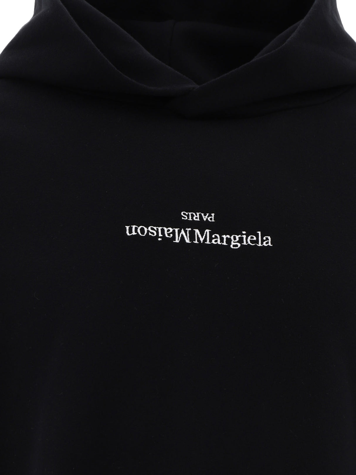 MAISON MARGIELA Reversed Embroidered Logo Mini Hoodie