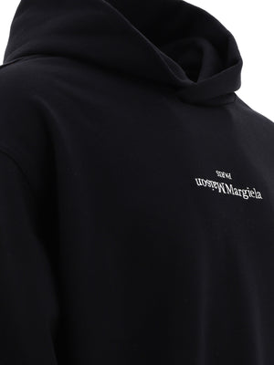 MAISON MARGIELA Reversed Embroidered Logo Mini Hoodie