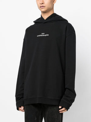 MAISON MARGIELA Reversed Embroidered Logo Mini Hoodie