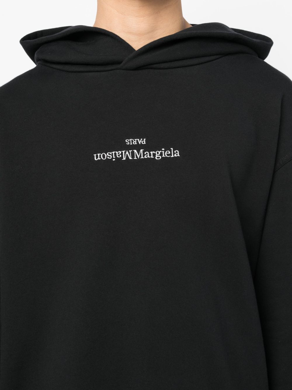 MAISON MARGIELA Reversed Embroidered Logo Mini Hoodie