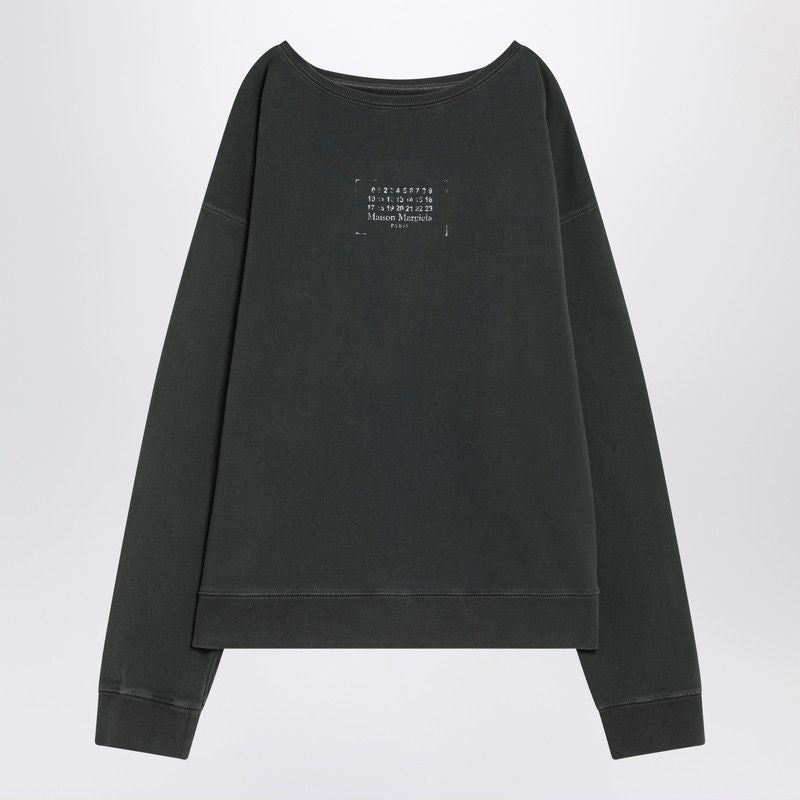 MAISON MARGIELA Faded Cotton Sweatshirt with Printed Logo