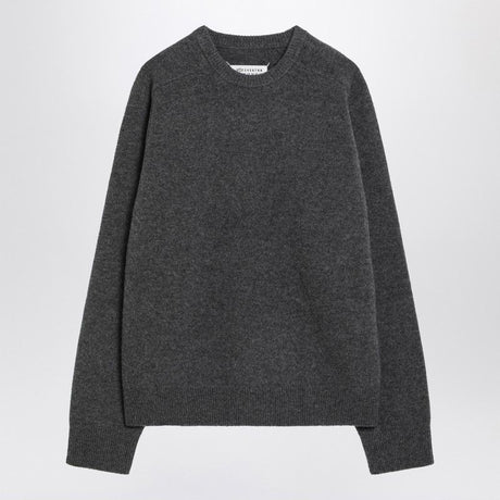 MAISON MARGIELA Wool Crew Neck Sweater with Unique Back Details