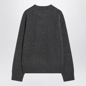 MAISON MARGIELA Wool Crew Neck Sweater with Unique Back Details