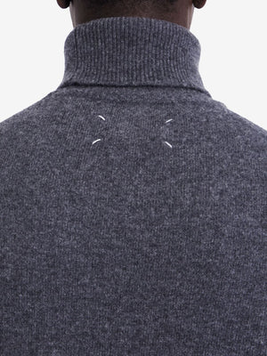 MAISON MARGIELA Charcoal Wool Turtleneck Sweater