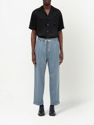 MAISON MARGIELA Pleated Twill Trousers for Women - SS24 Collection