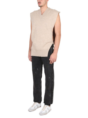 MAISON MARGIELA Men's V-Neck Wool Tabard