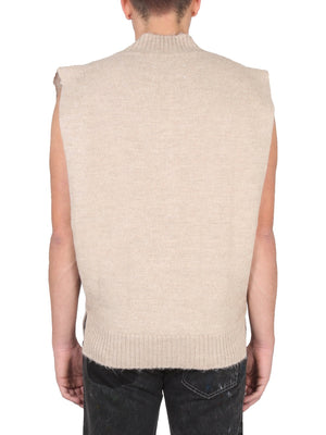 MAISON MARGIELA Men's V-Neck Wool Tabard