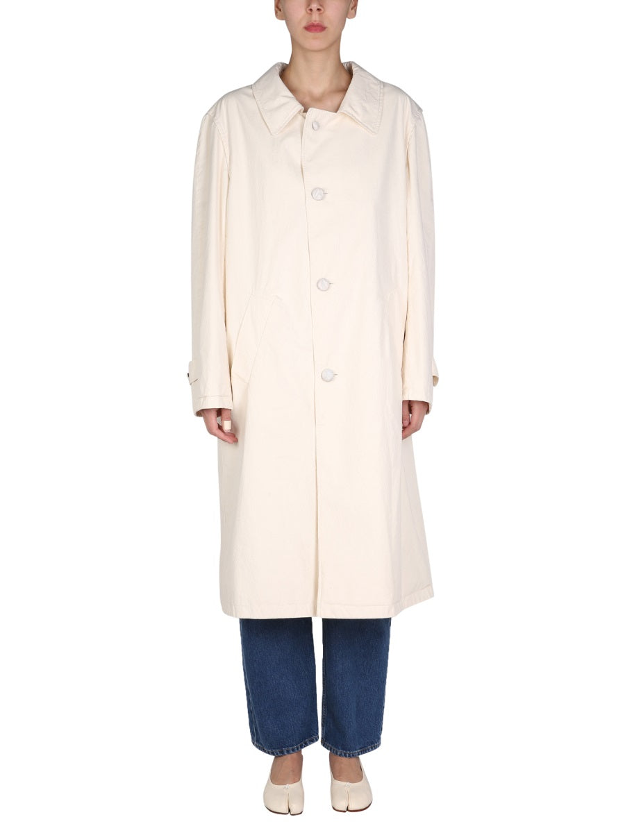 MAISON MARGIELA Classic Mini Single-Breasted Trench Coat