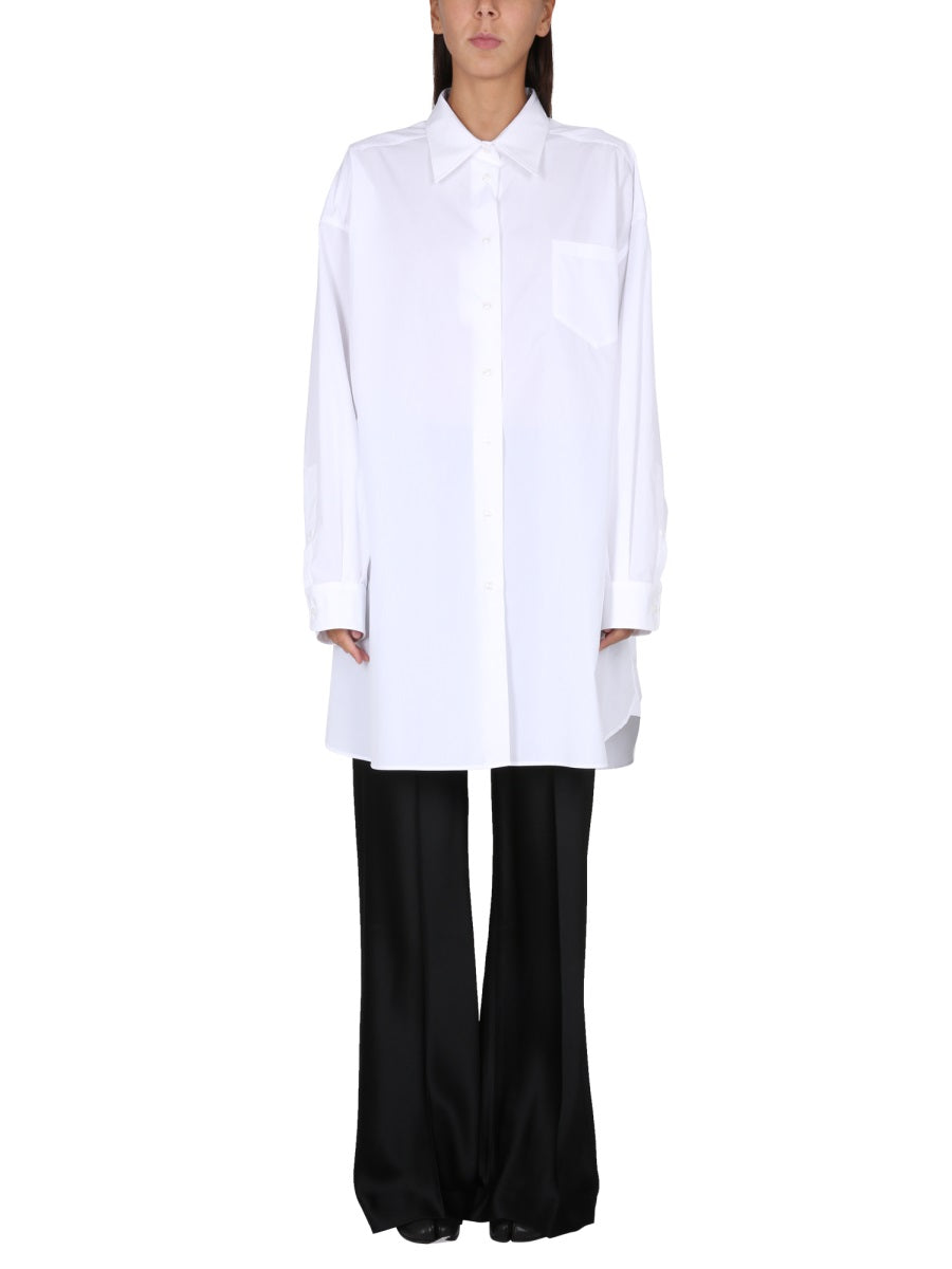 MAISON MARGIELA Classic Women's Long Shirt with Classic Collar