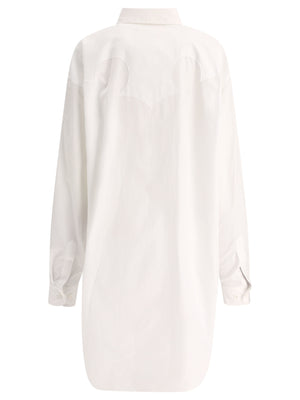 MAISON MARGIELA Oversized Cotton Poplin Mini Shirt Dress