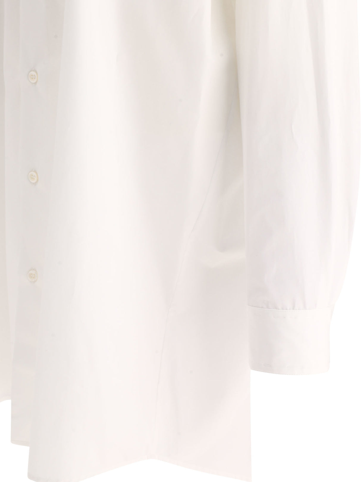 MAISON MARGIELA Oversized Cotton Poplin Mini Shirt Dress