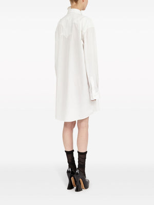 MAISON MARGIELA Oversized Cotton Poplin Mini Shirt Dress