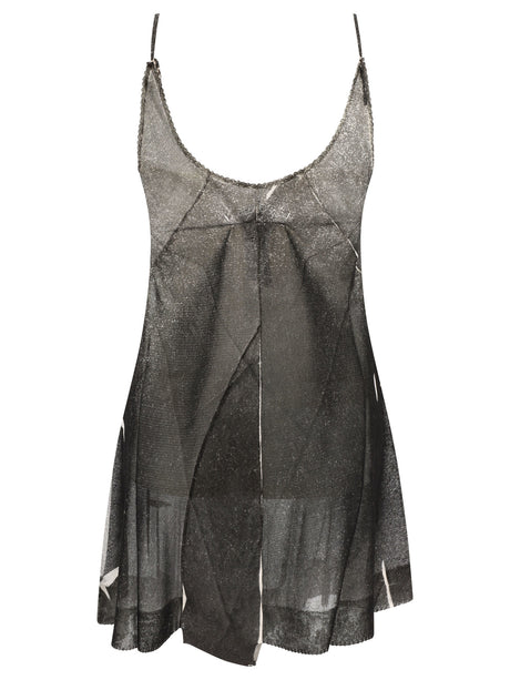 MAISON MARGIELA Slim Fit Serigraphic Mini Playsuit