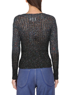 MAISON MARGIELA Sequin Boat Neck Shirt