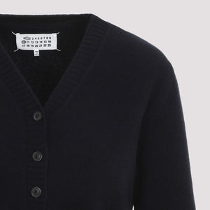 MAISON MARGIELA 100% Wool Women's Cardigan for FW24