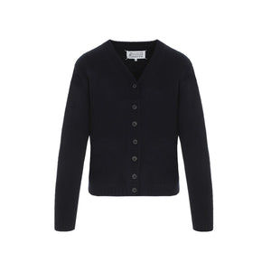 MAISON MARGIELA 100% Wool Women's Cardigan for FW24