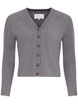 MAISON MARGIELA 100% Wool Women's Cardigan for FW24