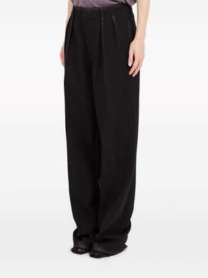 MAISON MARGIELA Wool Trousers with Adjustable Strap for Women