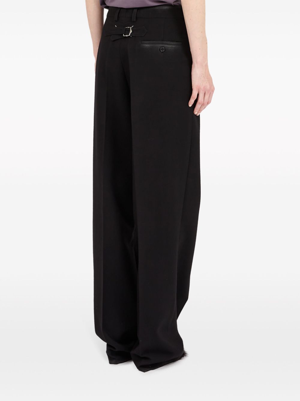 MAISON MARGIELA Wool Trousers with Adjustable Strap for Women