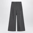 MAISON MARGIELA Pleated Wide Leg Trousers with High Waist