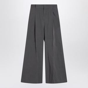 MAISON MARGIELA Pleated Wide Leg Trousers with High Waist