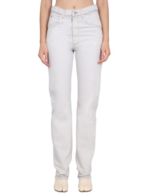 MAISON MARGIELA Asymmetric Button Closure Jeans for Women