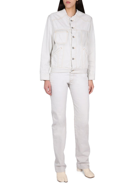 MAISON MARGIELA Asymmetric Button Closure Jeans for Women