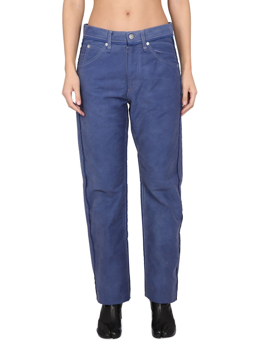 MAISON MARGIELA Asymmetric Button Closure Jeans for Women