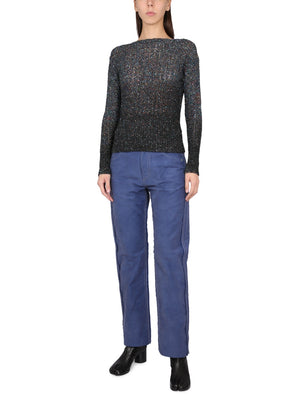 MAISON MARGIELA Asymmetric Button Closure Jeans for Women