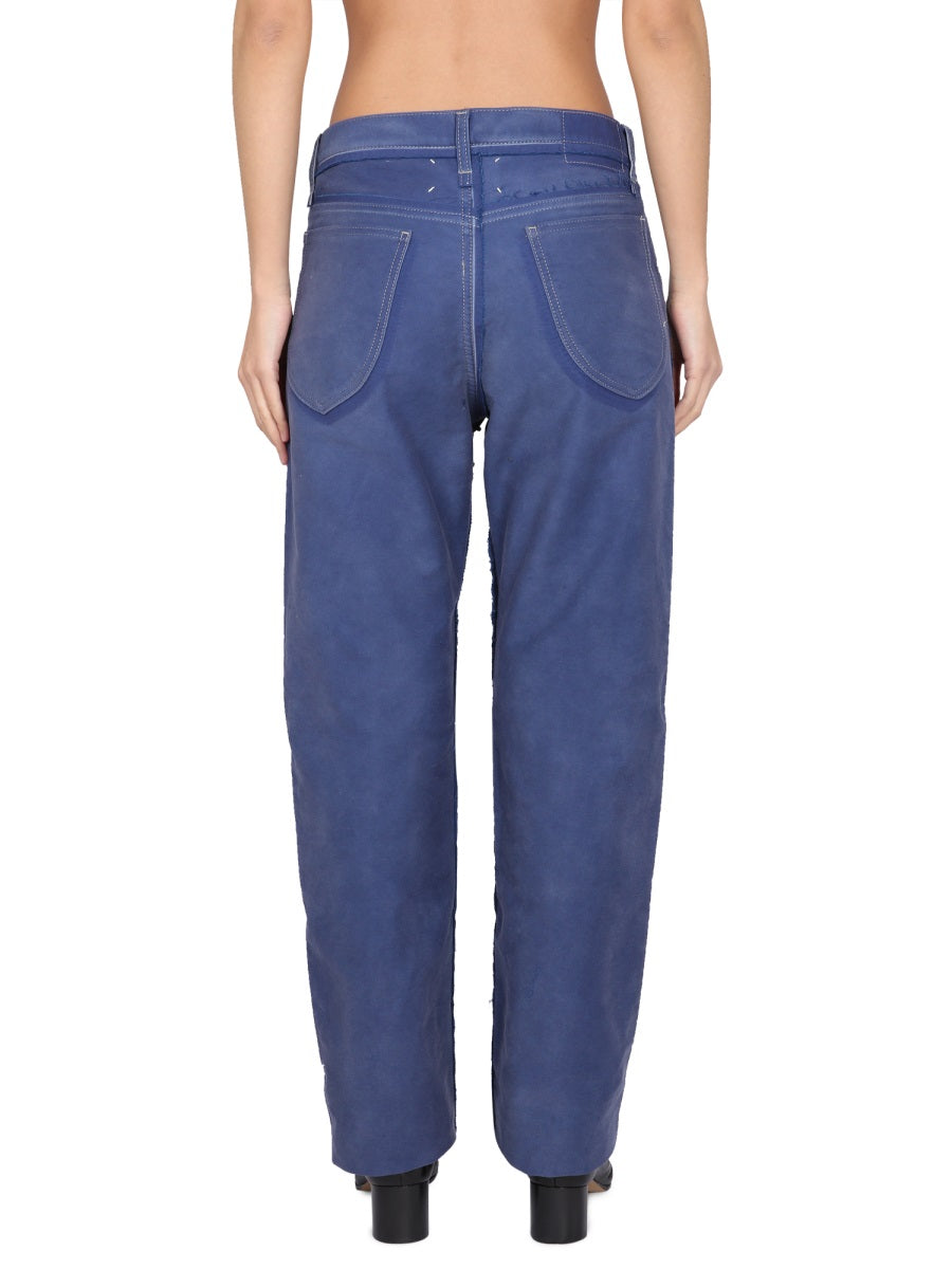 MAISON MARGIELA Asymmetric Button Closure Jeans for Women