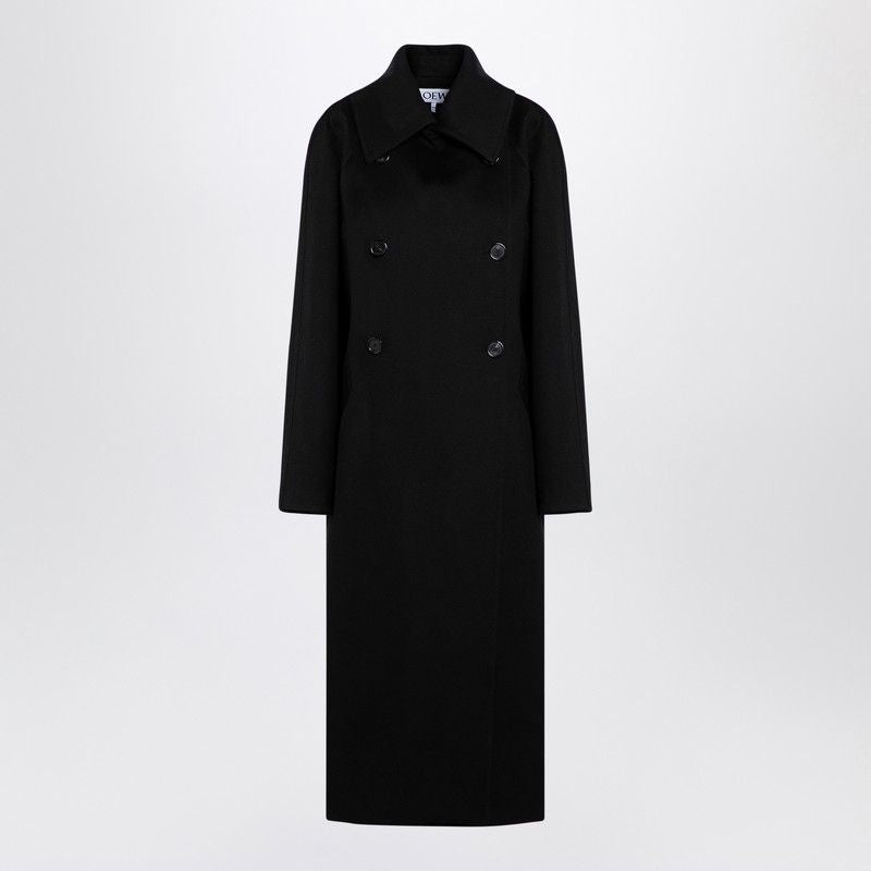 LOEWE Wool Double-Breasted Long Jacket for Women - FW24