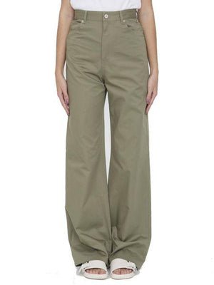 LOEWE High-Waisted Lightweight Cotton Drill Pants (FR 36)