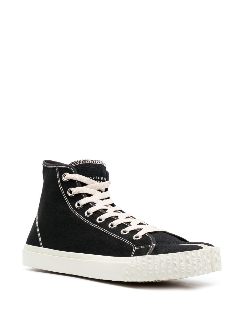 MAISON MARGIELA High-Top Split-Toe Canvas Sneakers