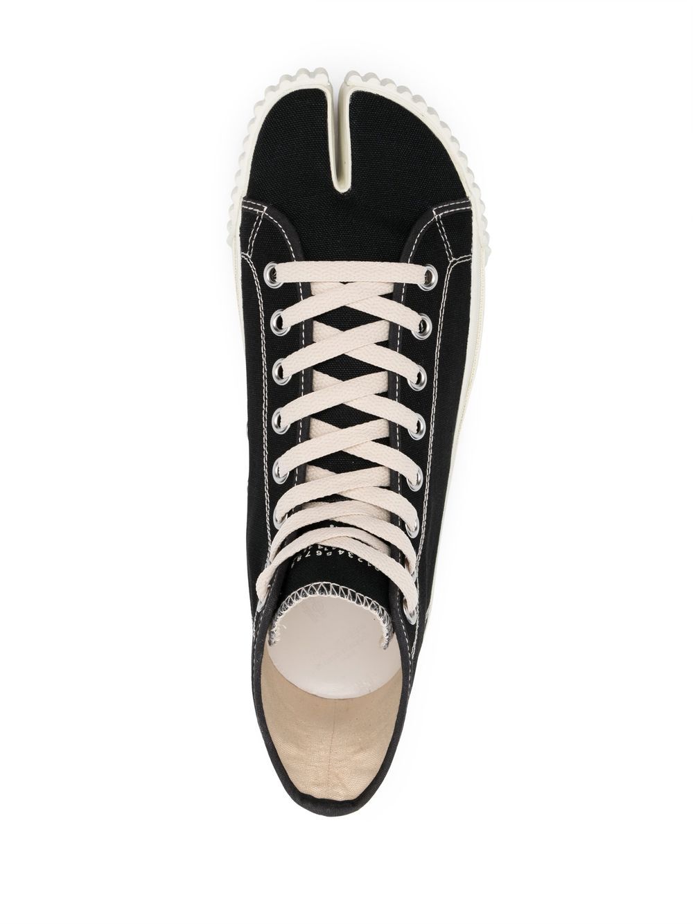 MAISON MARGIELA High-Top Split-Toe Canvas Sneakers