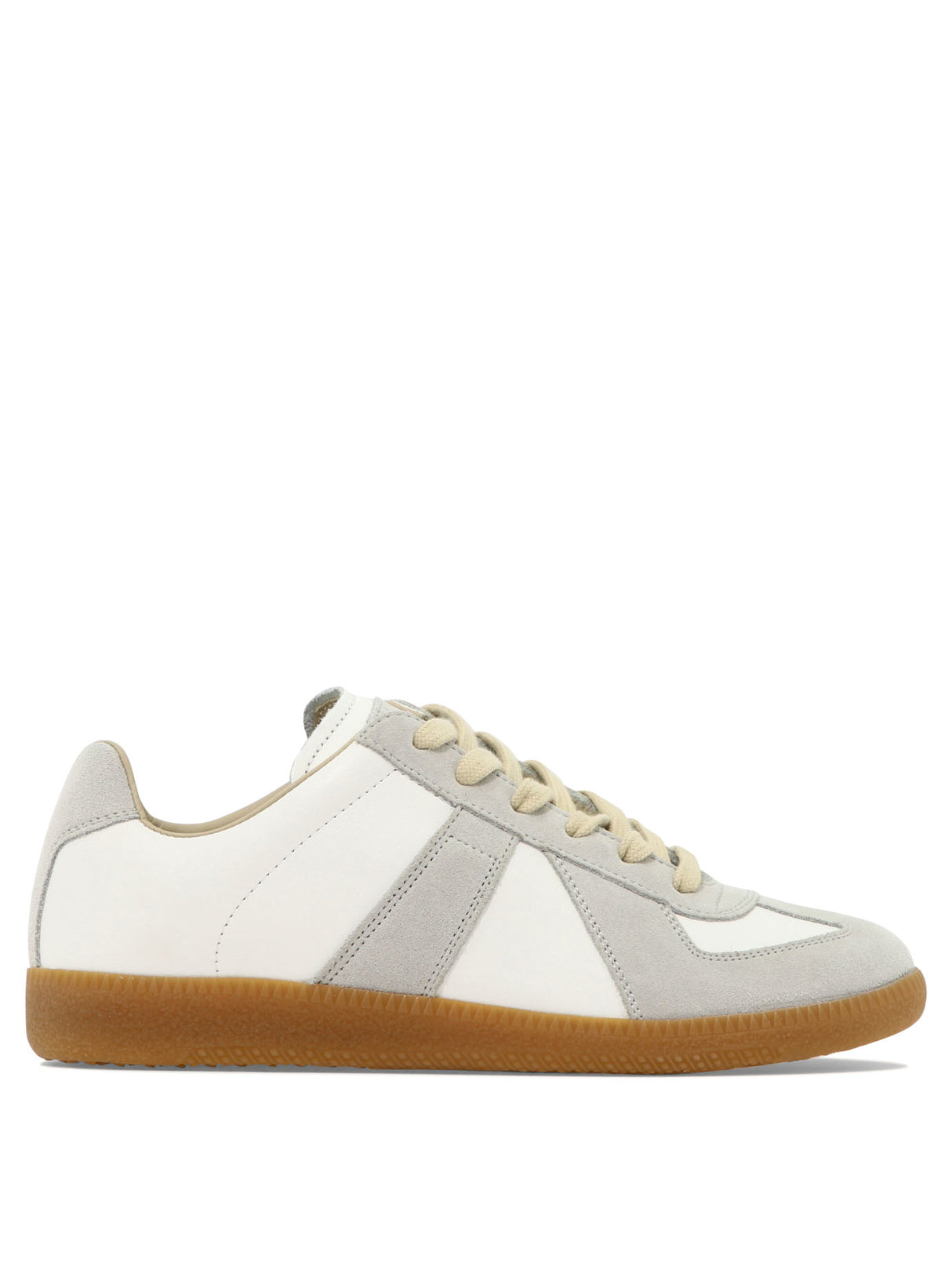 MAISON MARGIELA Women's White Leather Low-Top Sneakers for SS24