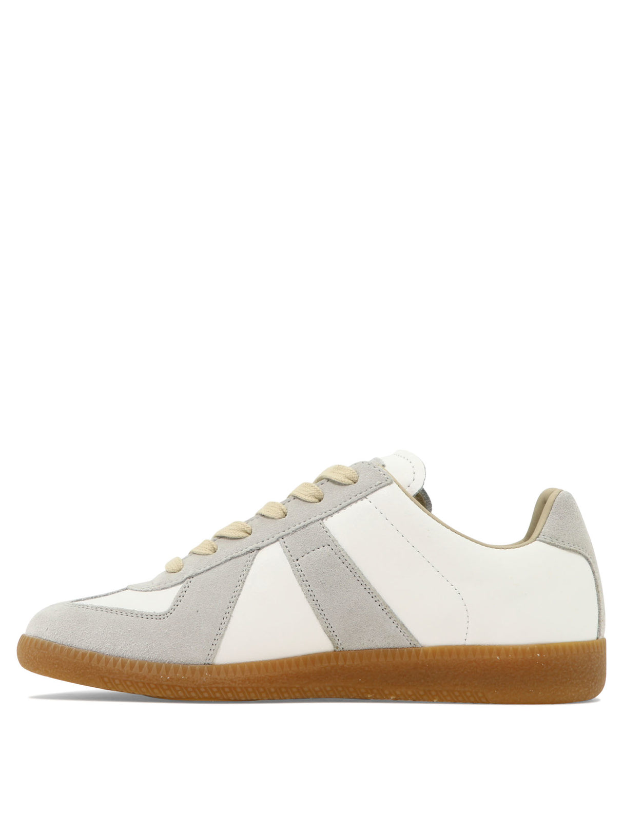 MAISON MARGIELA Women's White Leather Low-Top Sneakers for SS24