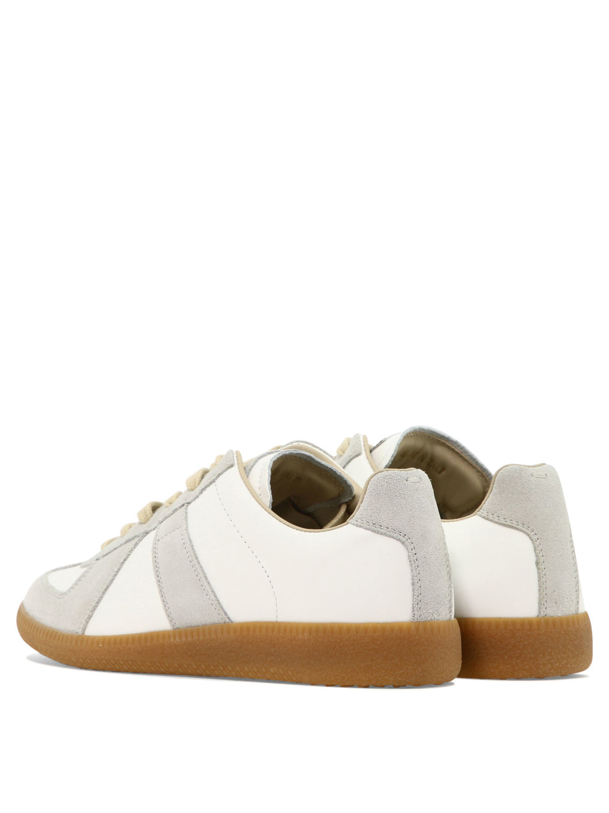 MAISON MARGIELA Women's White Leather Low-Top Sneakers for SS24