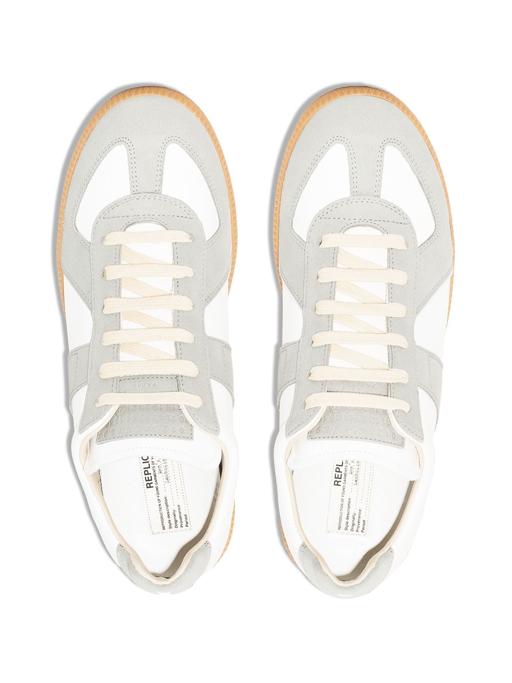 MAISON MARGIELA Women's White Leather Low-Top Sneakers for SS24