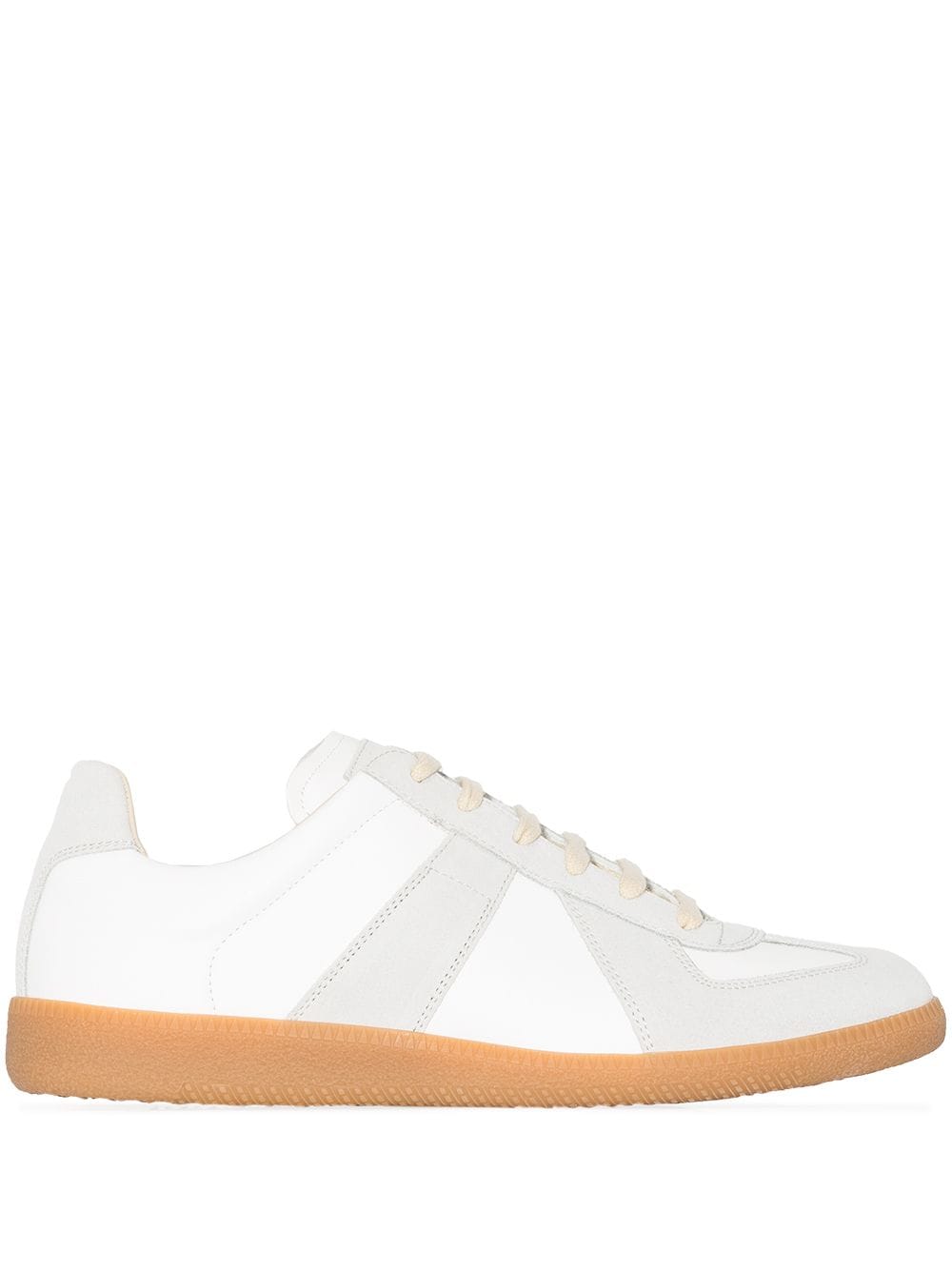 MAISON MARGIELA Women's White Leather Low-Top Sneakers for SS24