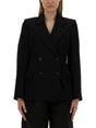 MAISON MARGIELA Double-Breasted Wool Jacket for Women - Size 42