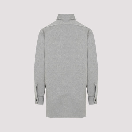 MAISON MARGIELA メンズ用グレーコットンシャツ - SS24コレクション