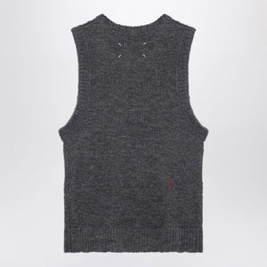 MAISON MARGIELA Knit Sleeveless Top with Unique Stitch Detail